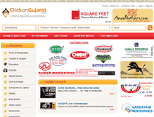 Tablet Screenshot of clickongujarat.com